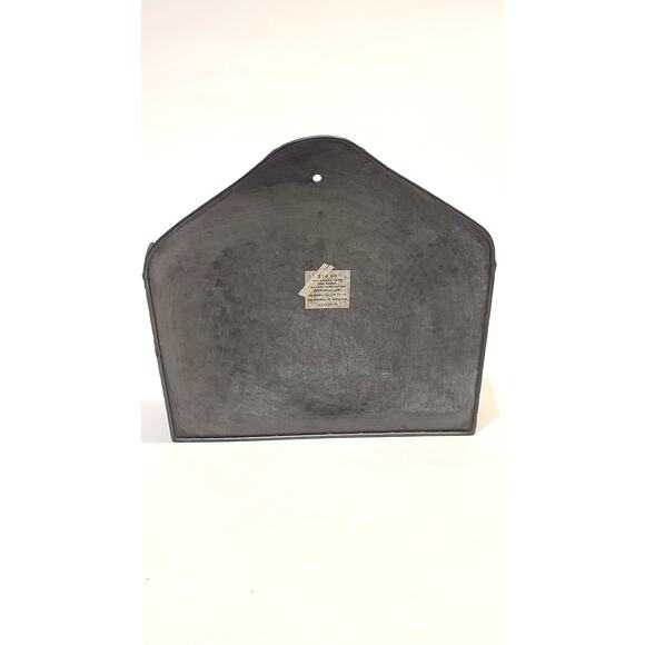 Galvanized Metal envelope wall hanging pocket 11x12x2 - Picture 2 of 6